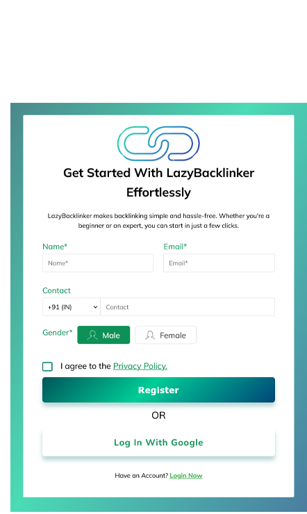 Sign Up and Build Your Profile